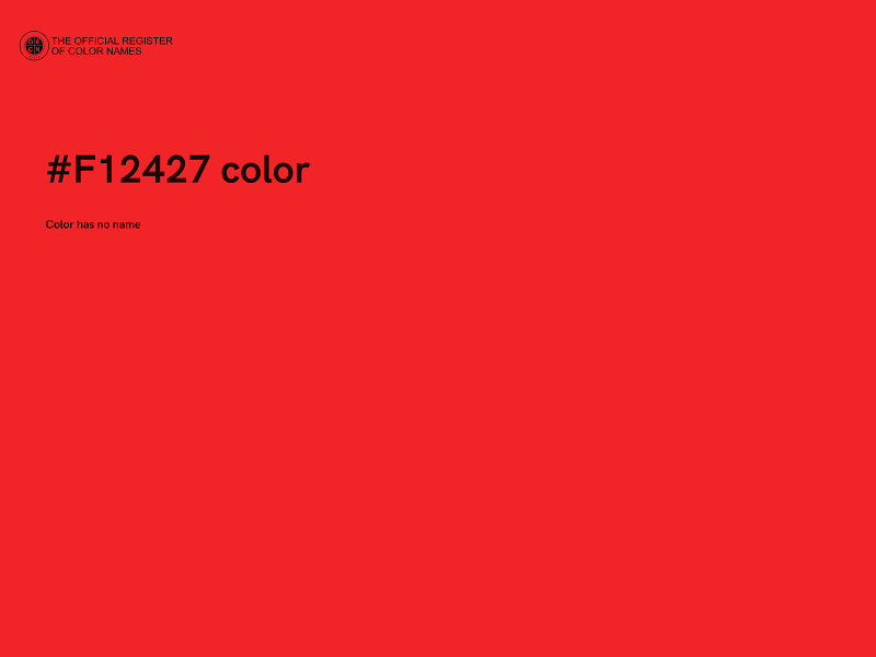 #F12427 color image