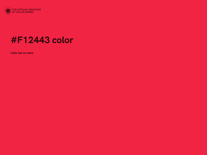 #F12443 color image