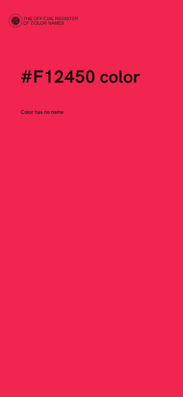 #F12450 color image