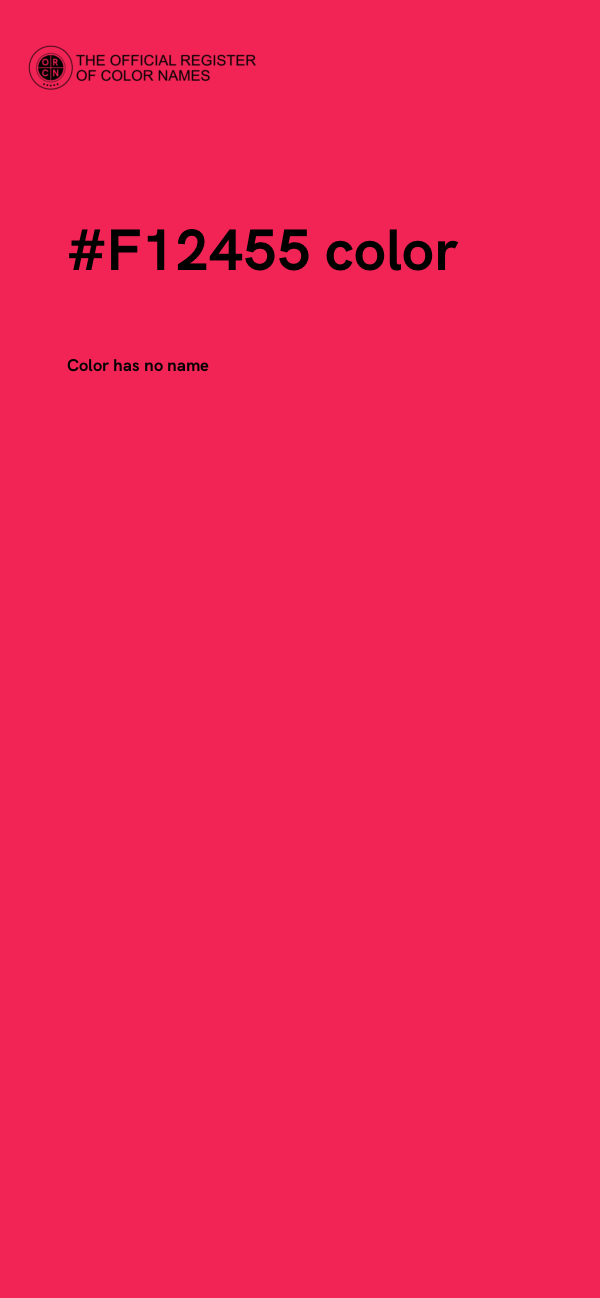 #F12455 color image