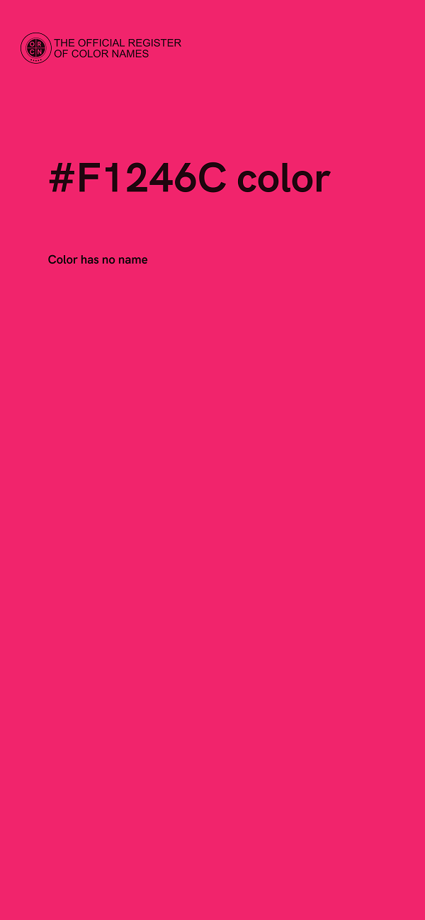 #F1246C color image