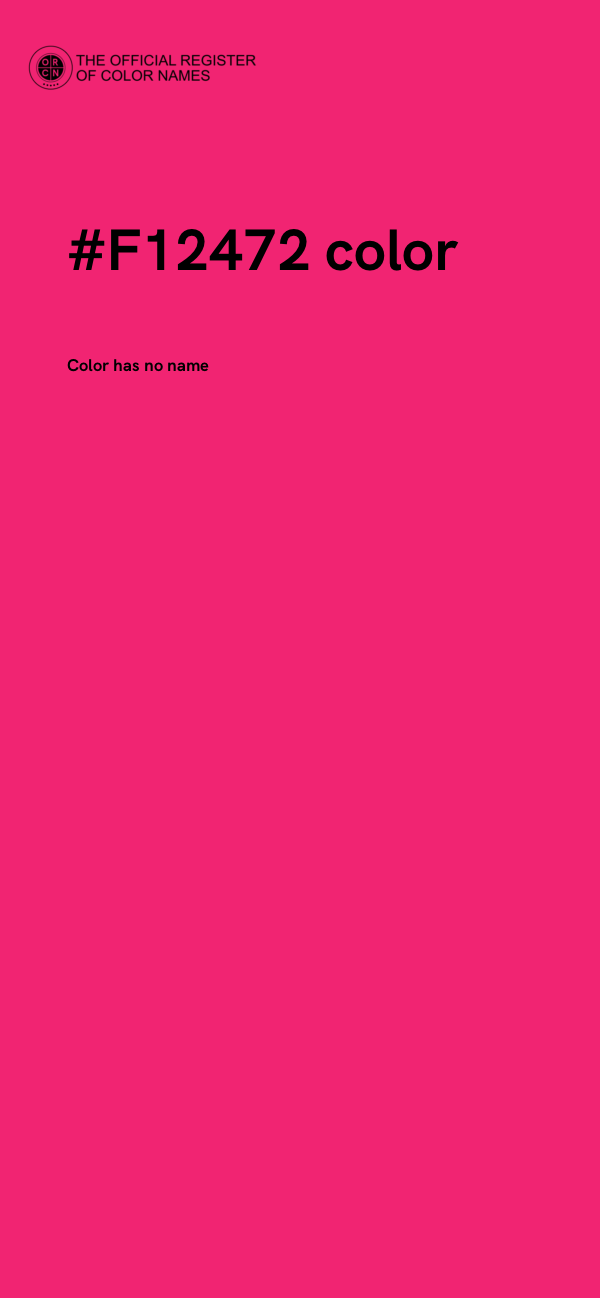 #F12472 color image