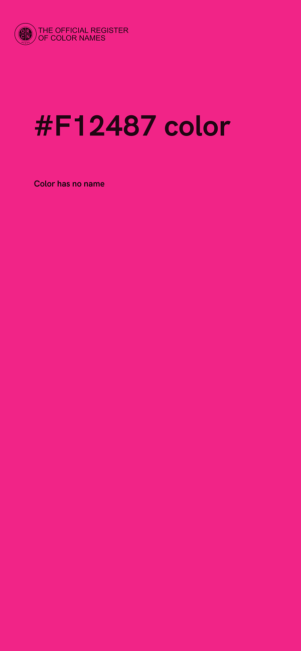 #F12487 color image