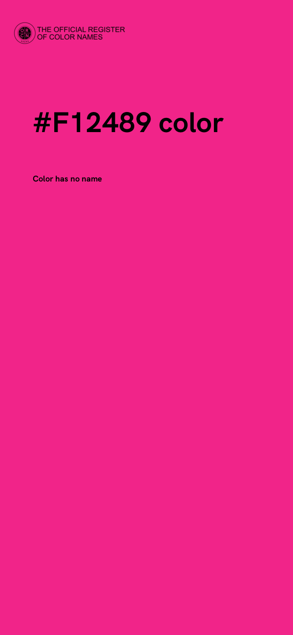 #F12489 color image