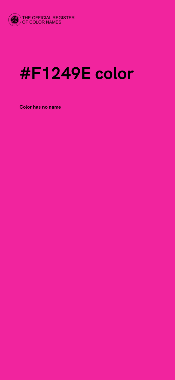 #F1249E color image