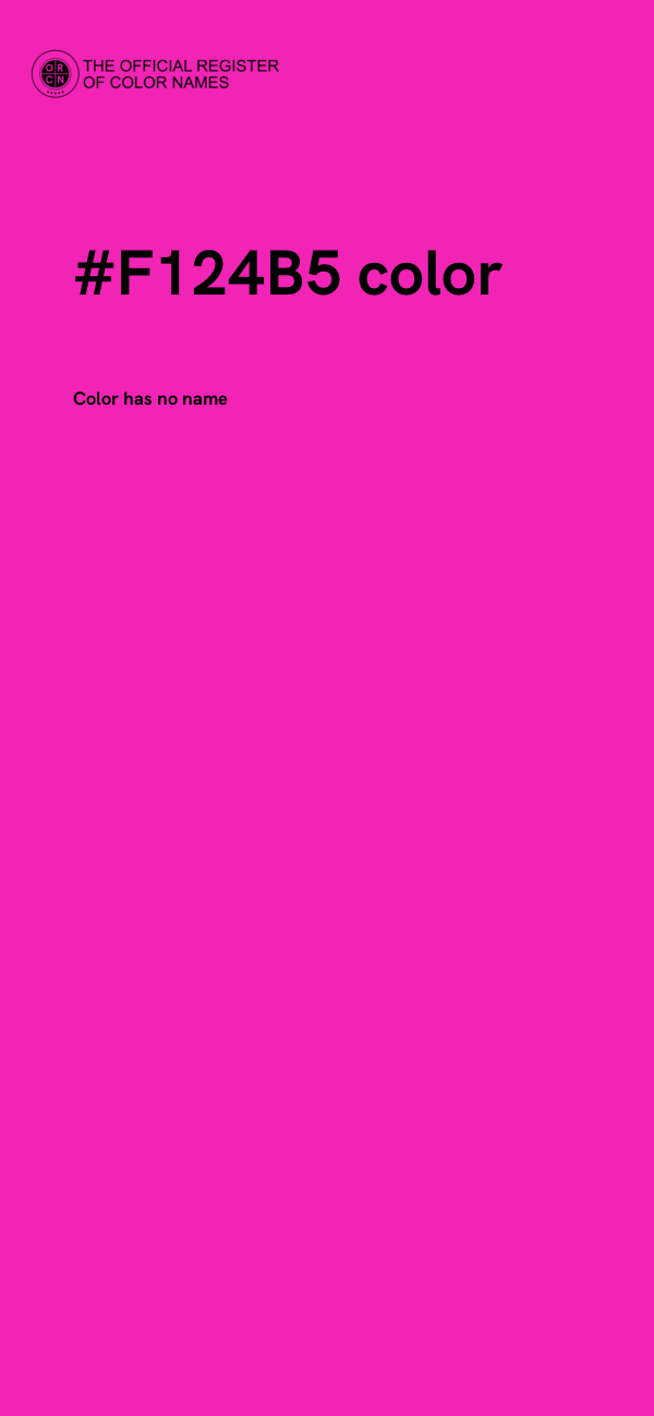 #F124B5 color image