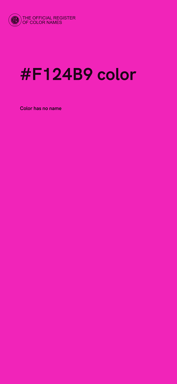 #F124B9 color image