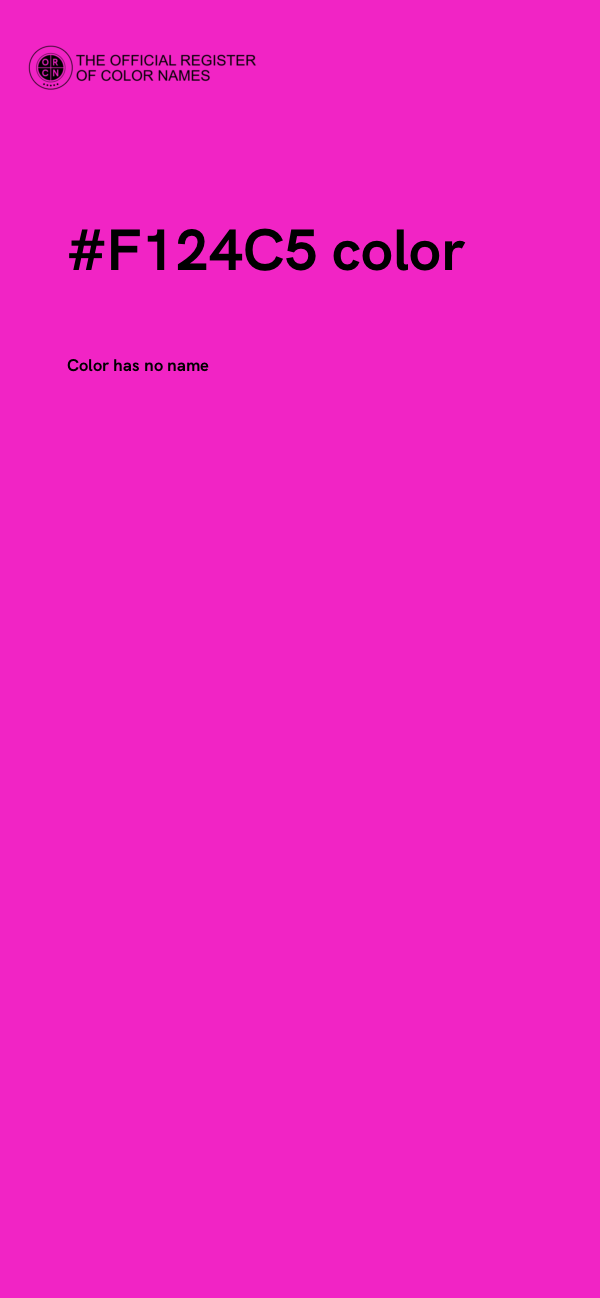 #F124C5 color image