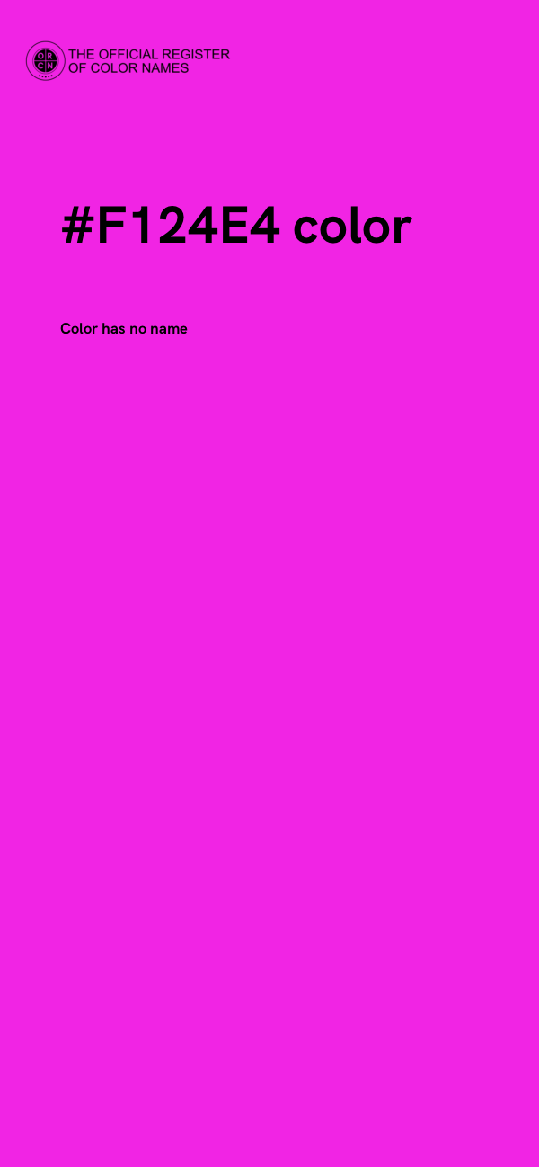 #F124E4 color image