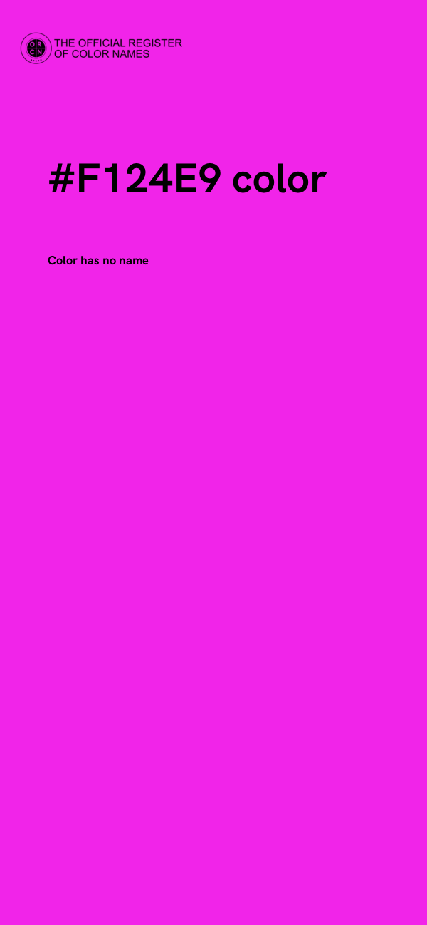 #F124E9 color image