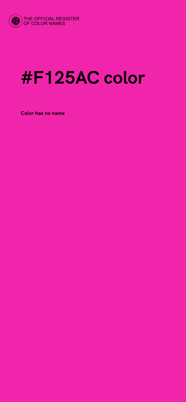 #F125AC color image