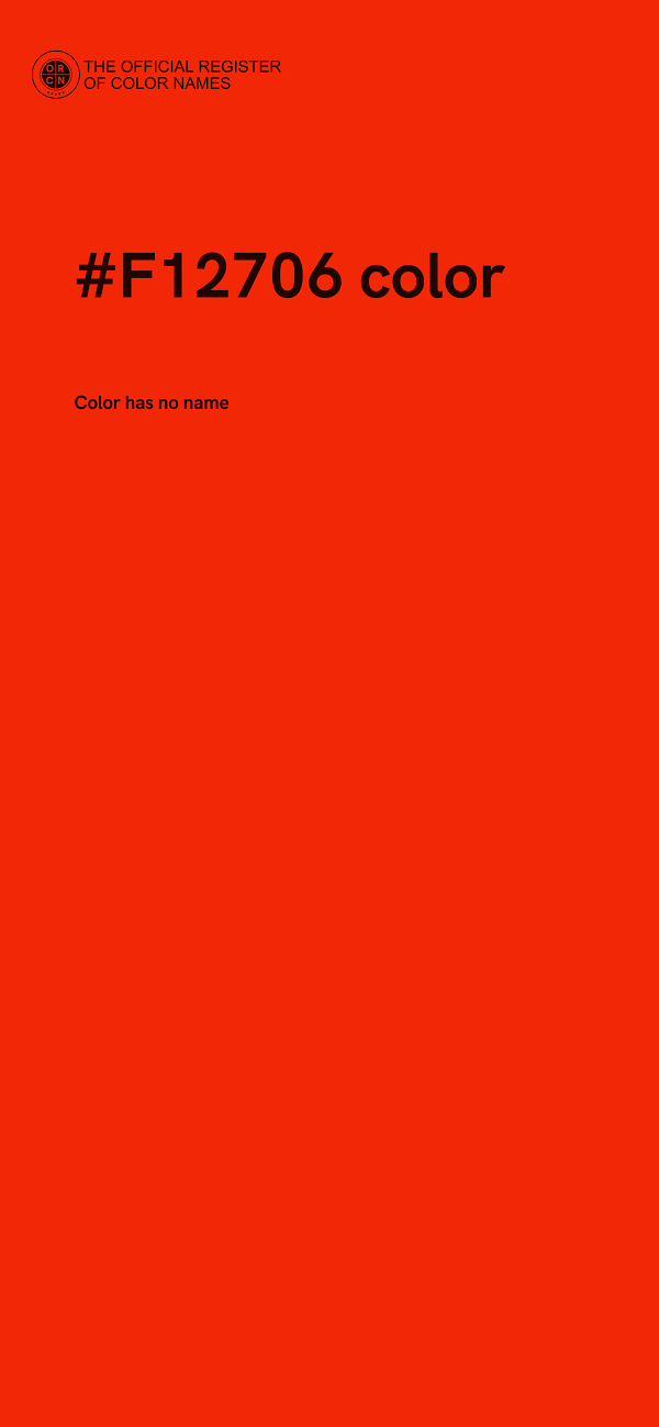 #F12706 color image