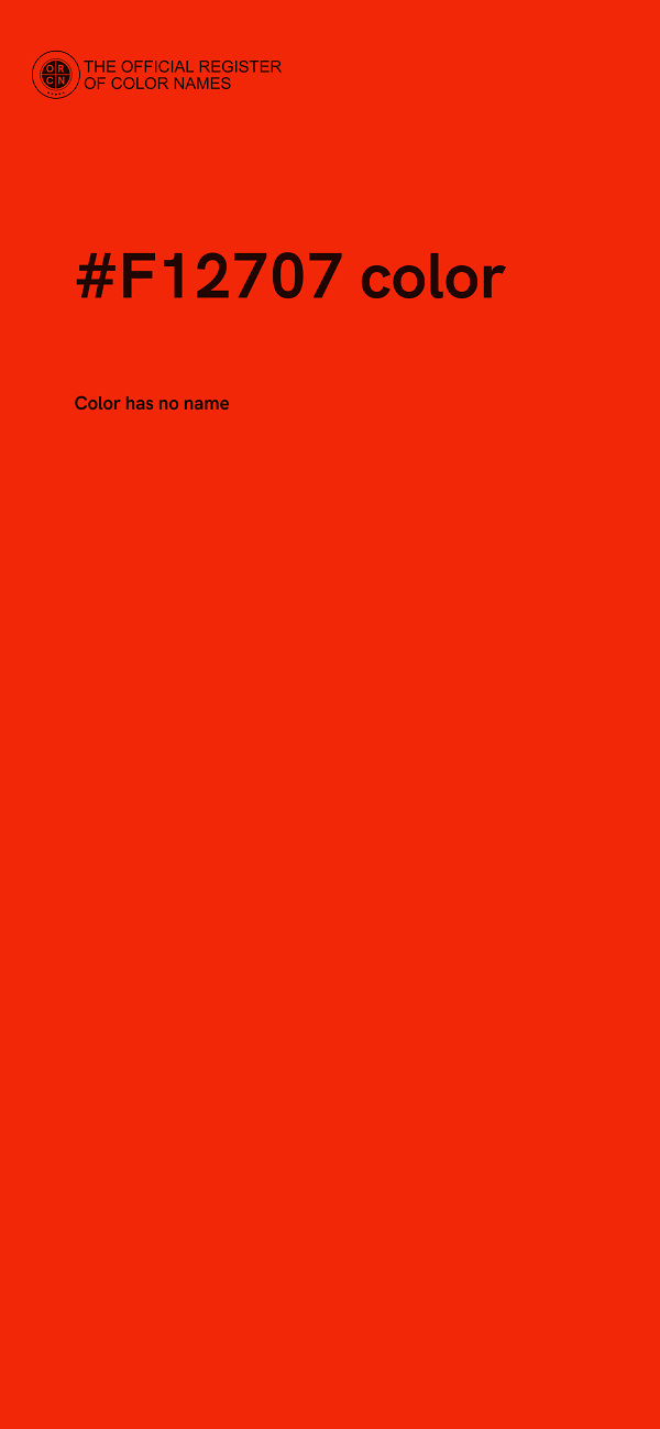 #F12707 color image
