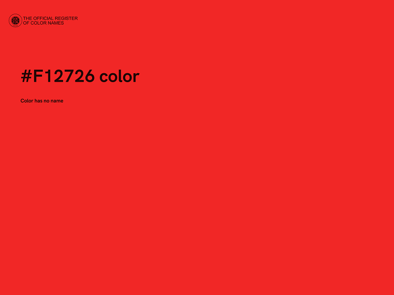 #F12726 color image