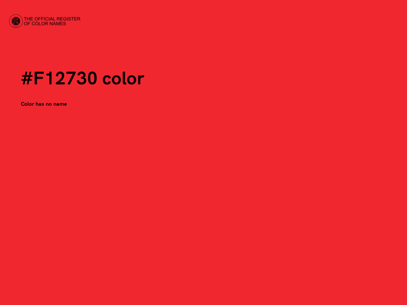 #F12730 color image