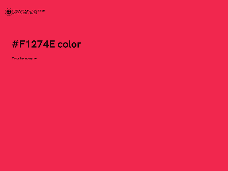 #F1274E color image