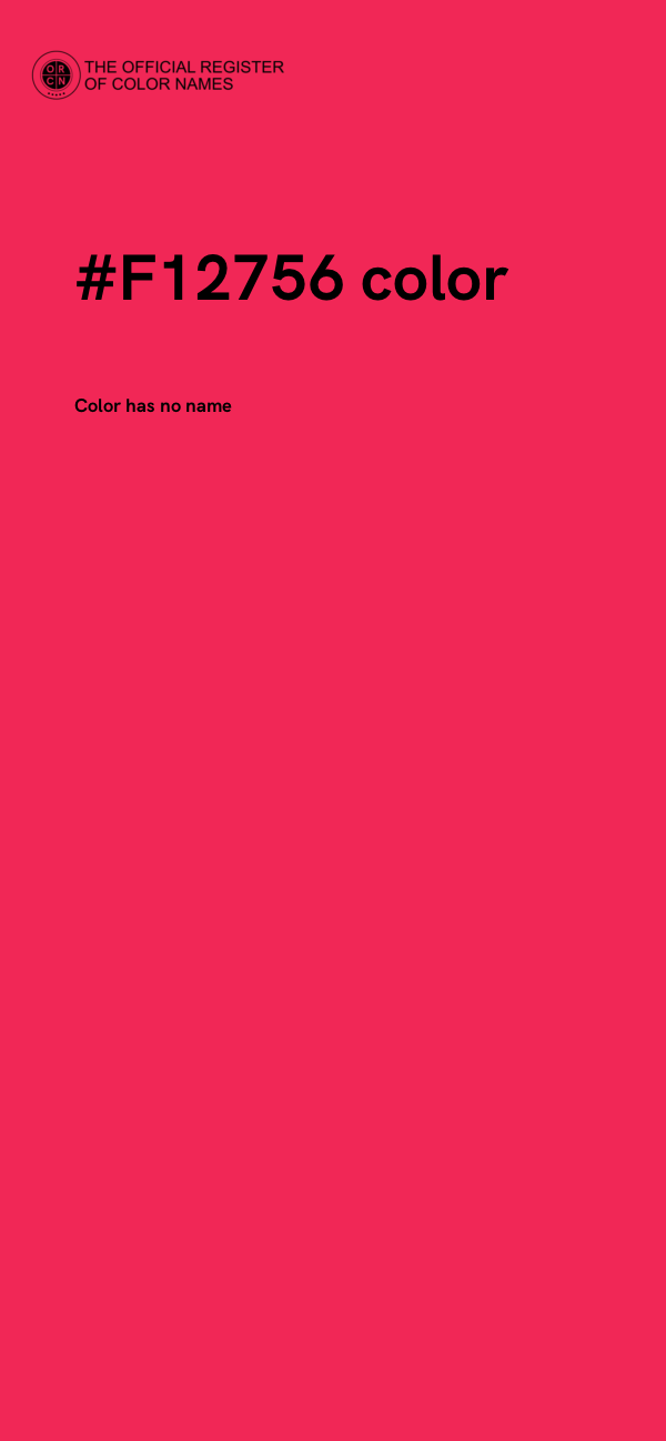 #F12756 color image