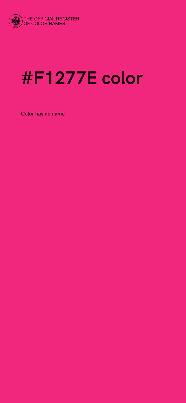 #F1277E color image