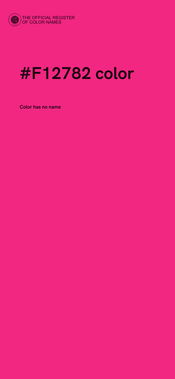 #F12782 color image