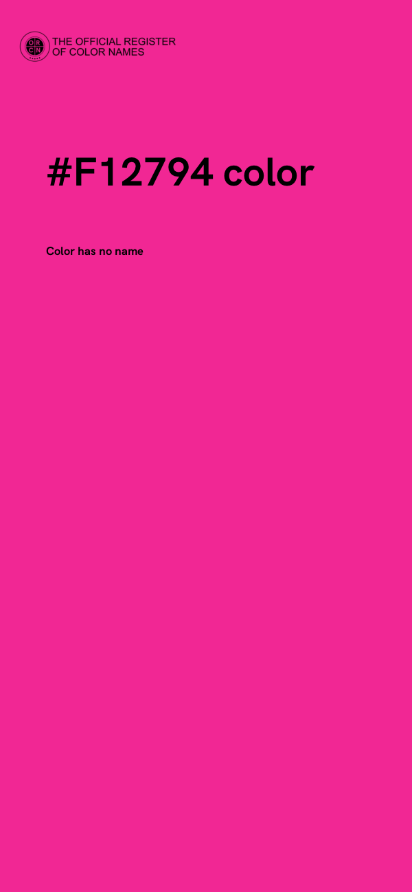 #F12794 color image