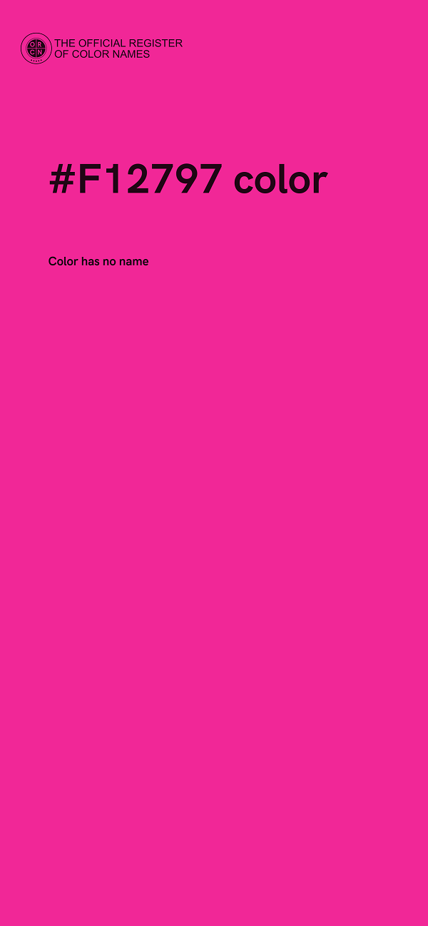 #F12797 color image