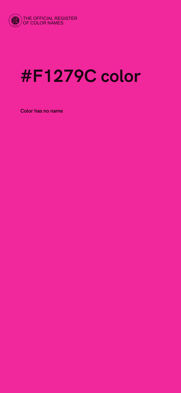 #F1279C color image