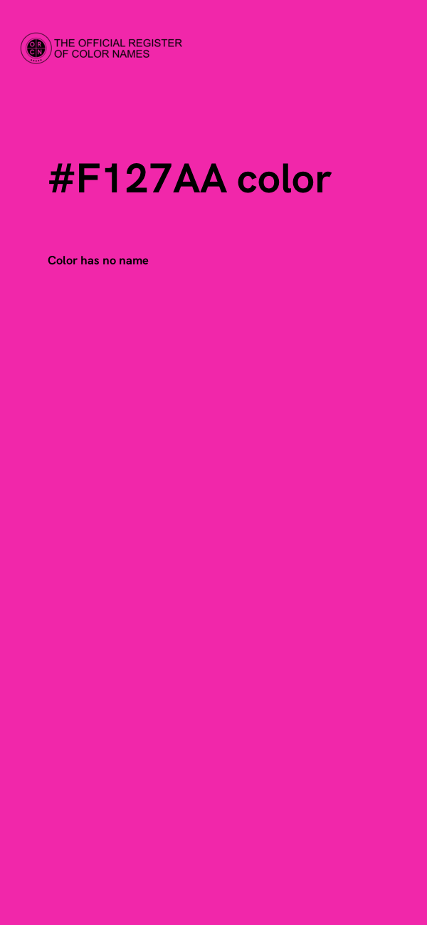 #F127AA color image