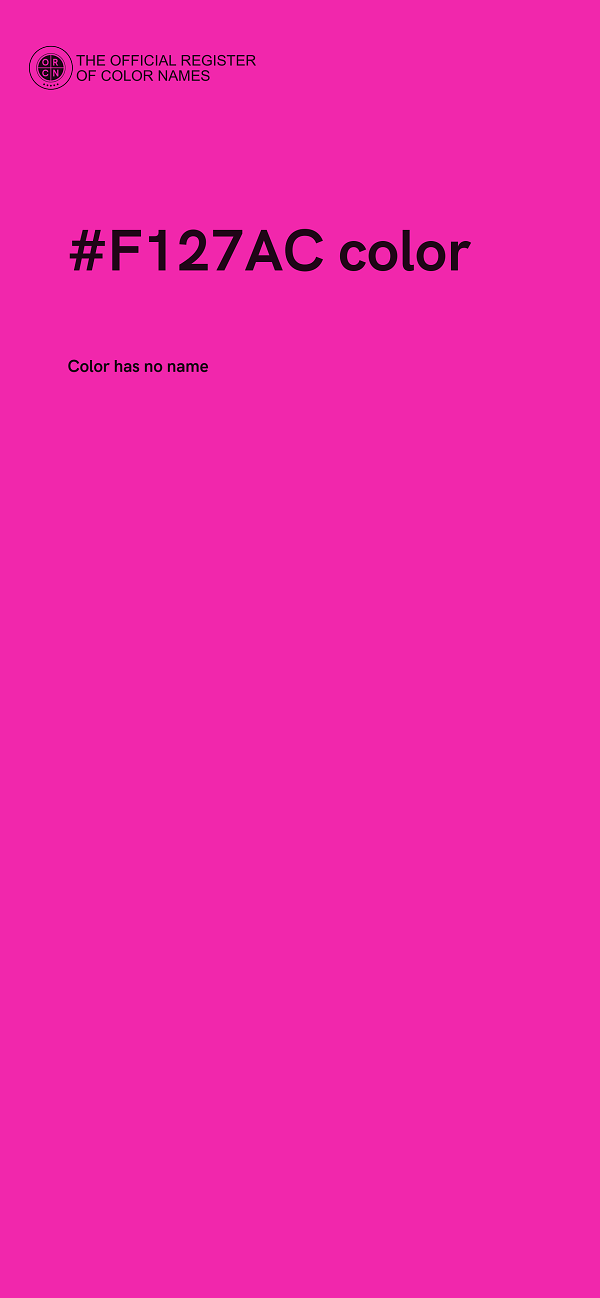 #F127AC color image