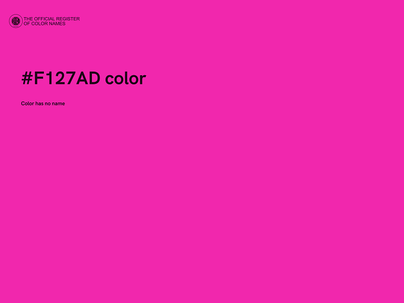 #F127AD color image