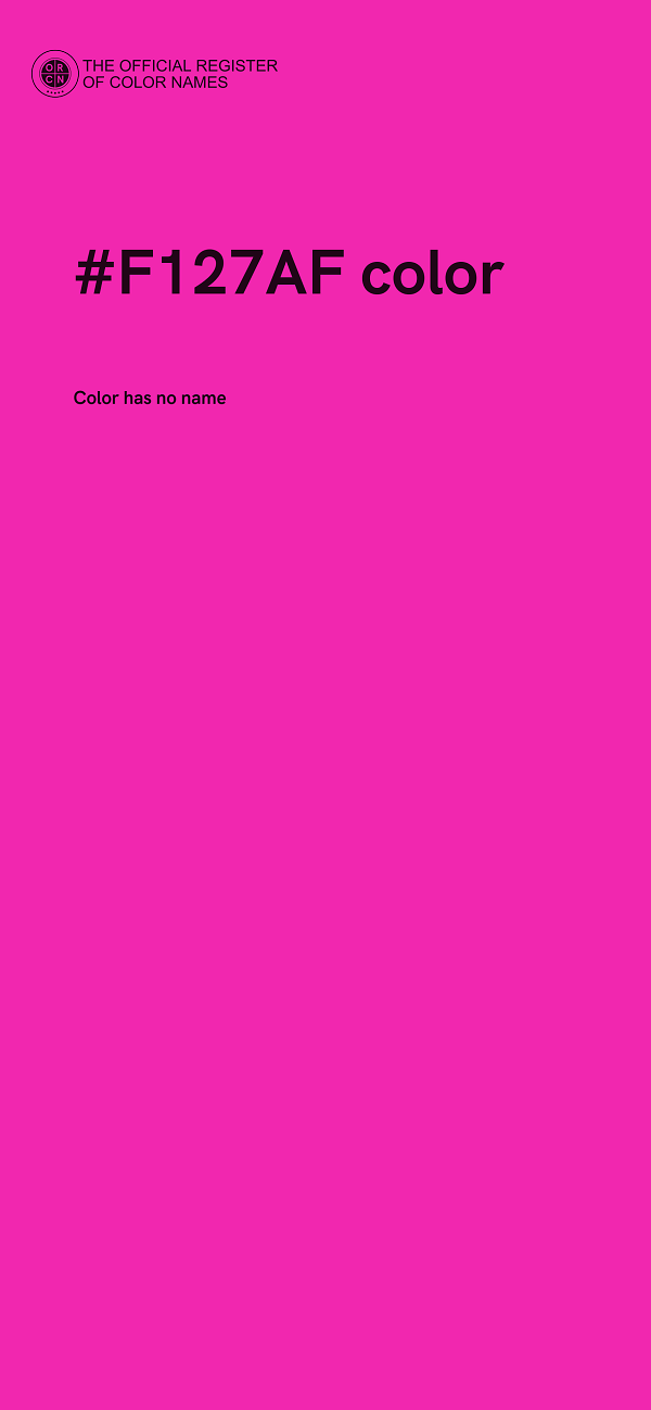#F127AF color image