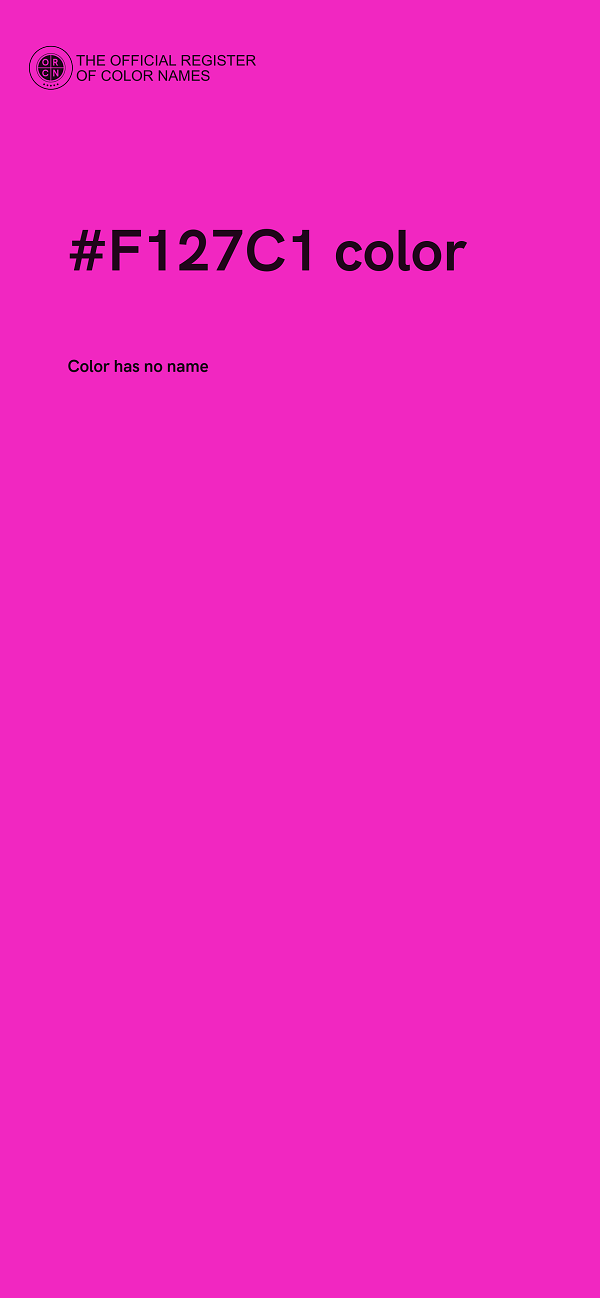 #F127C1 color image
