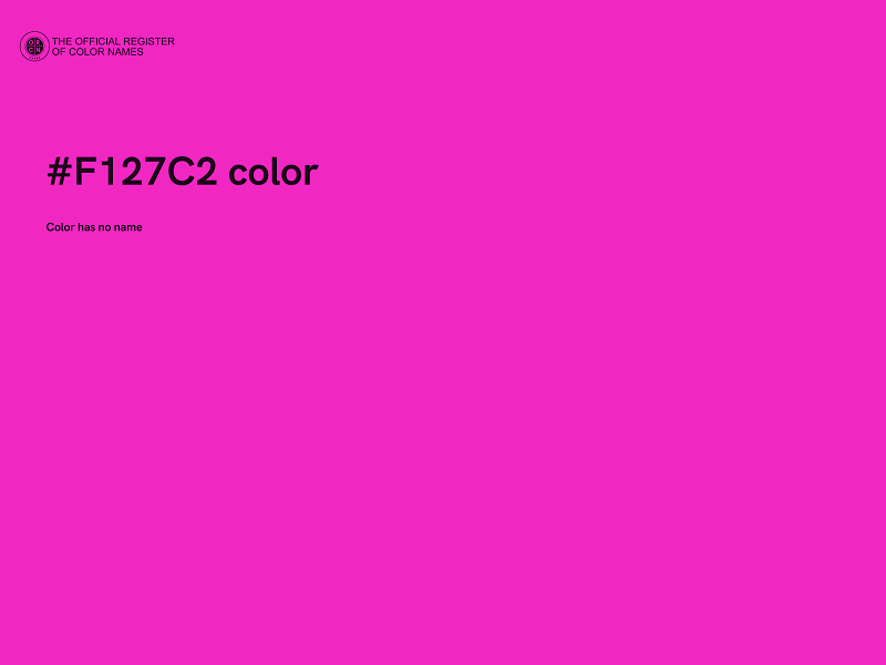 #F127C2 color image