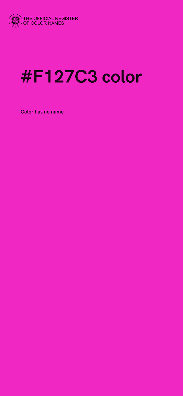 #F127C3 color image