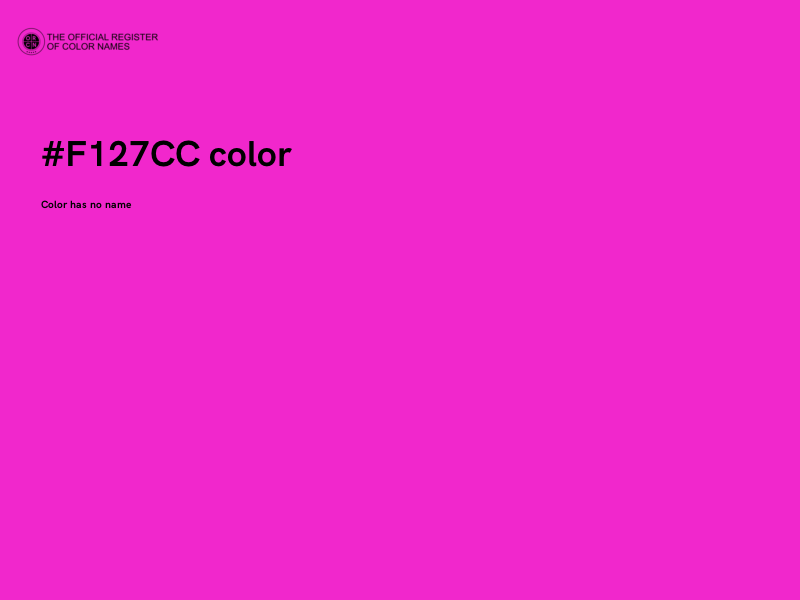 #F127CC color image