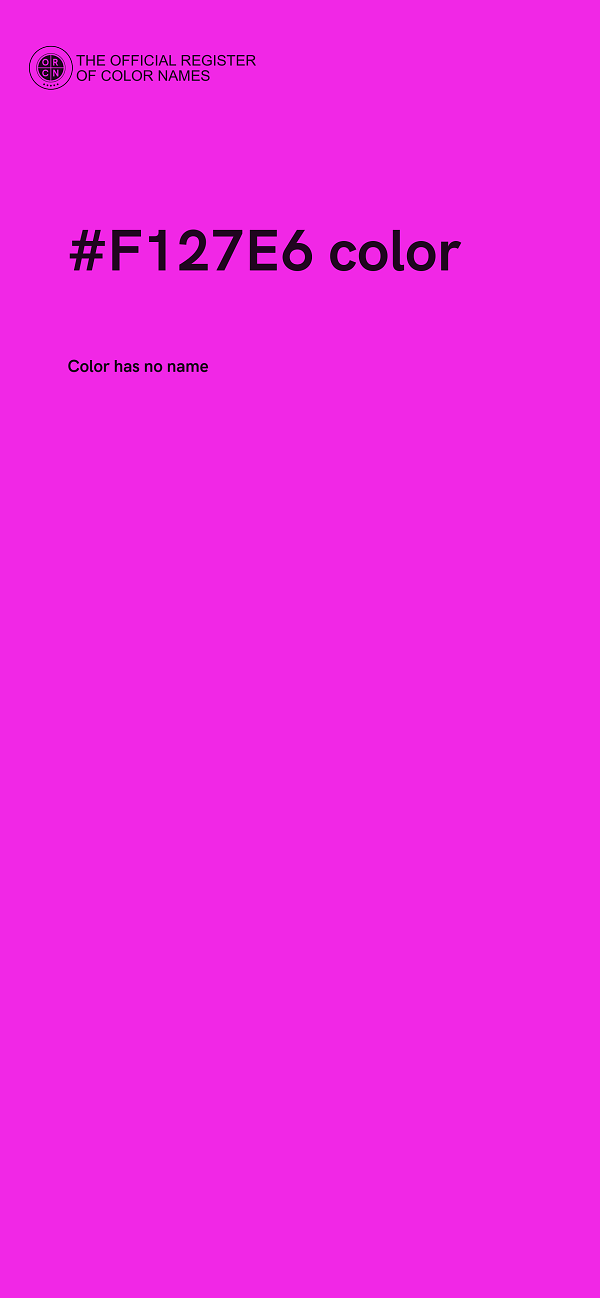 #F127E6 color image