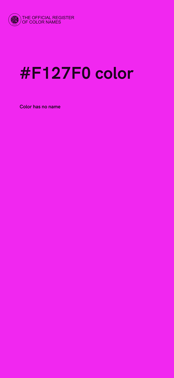 #F127F0 color image