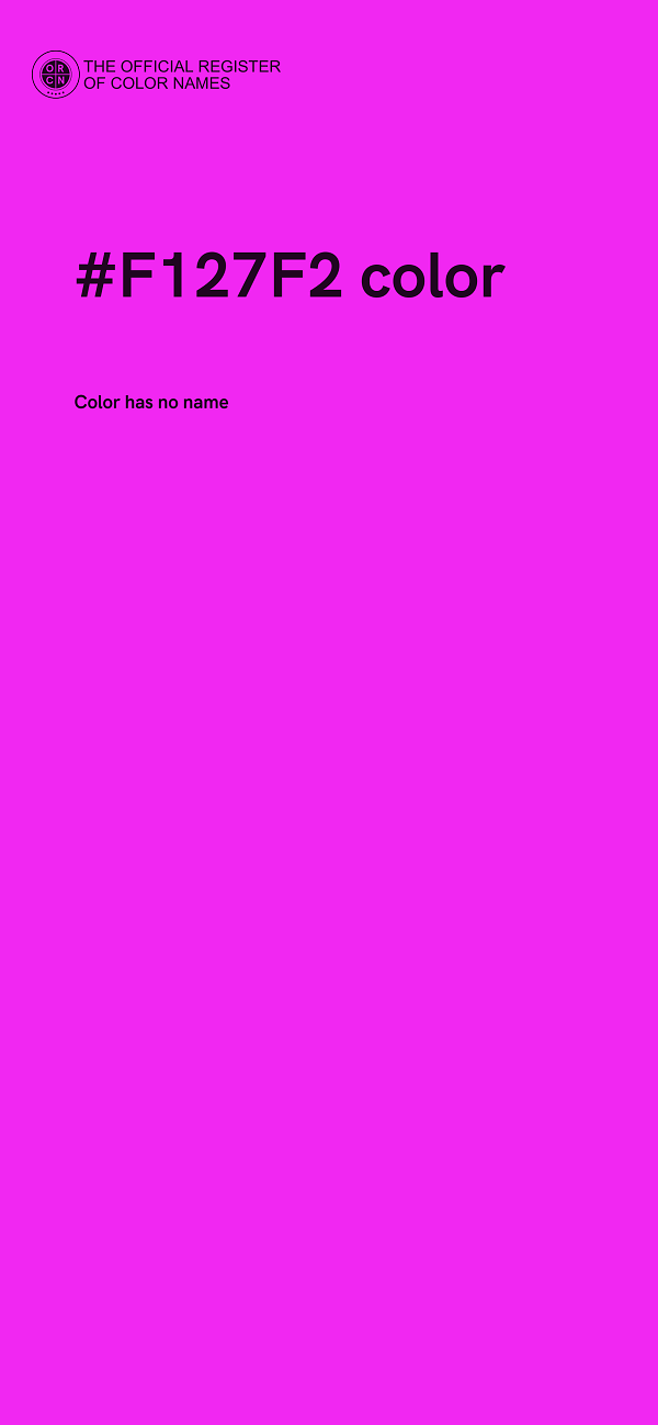 #F127F2 color image