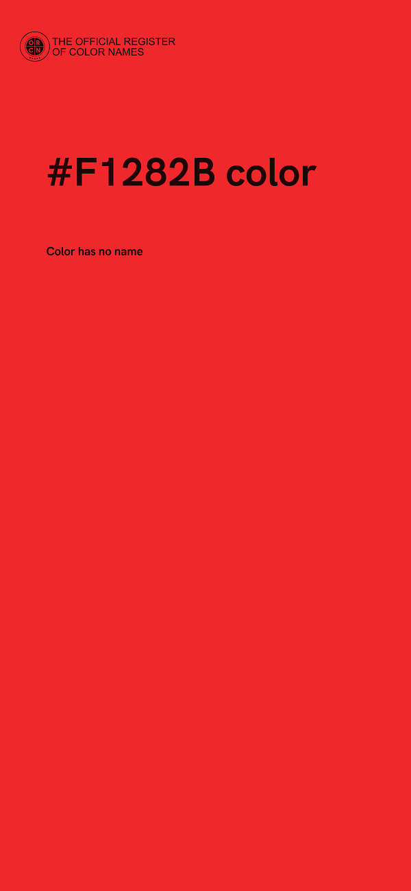#F1282B color image