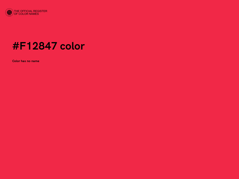 #F12847 color image