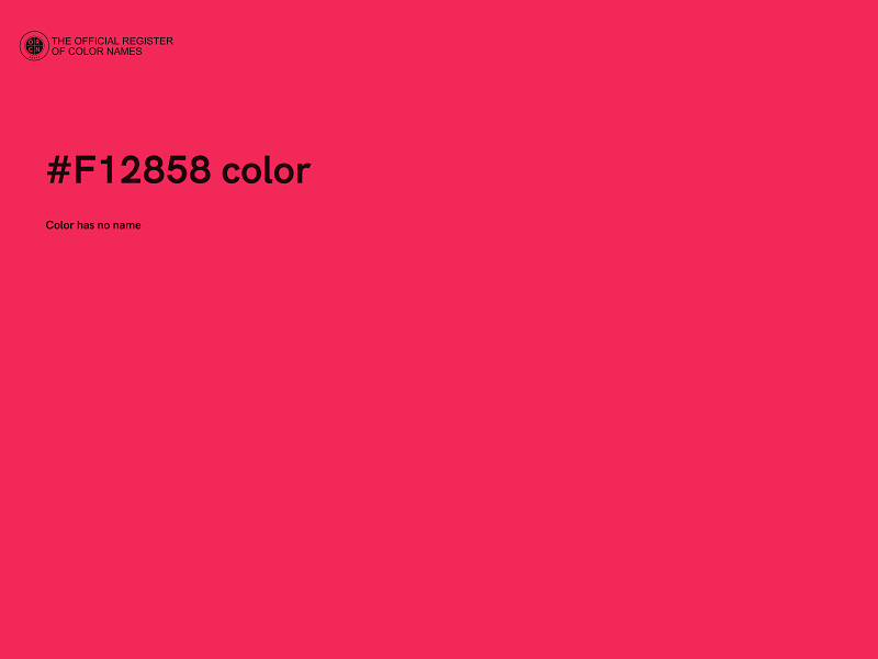 #F12858 color image