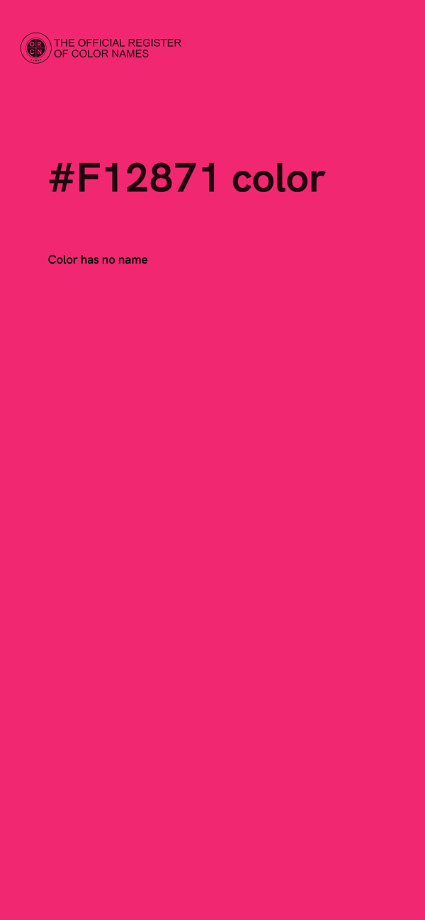 #F12871 color image