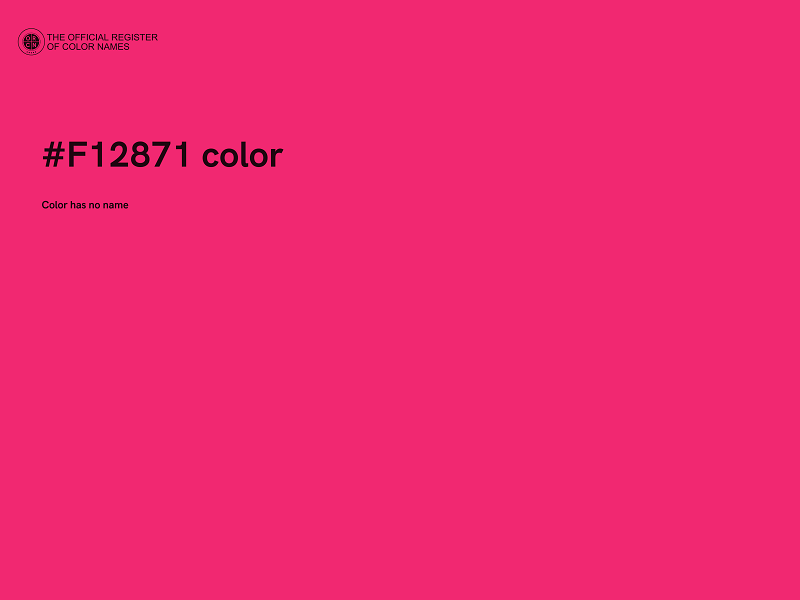 #F12871 color image
