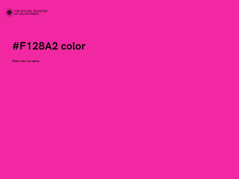 #F128A2 color image