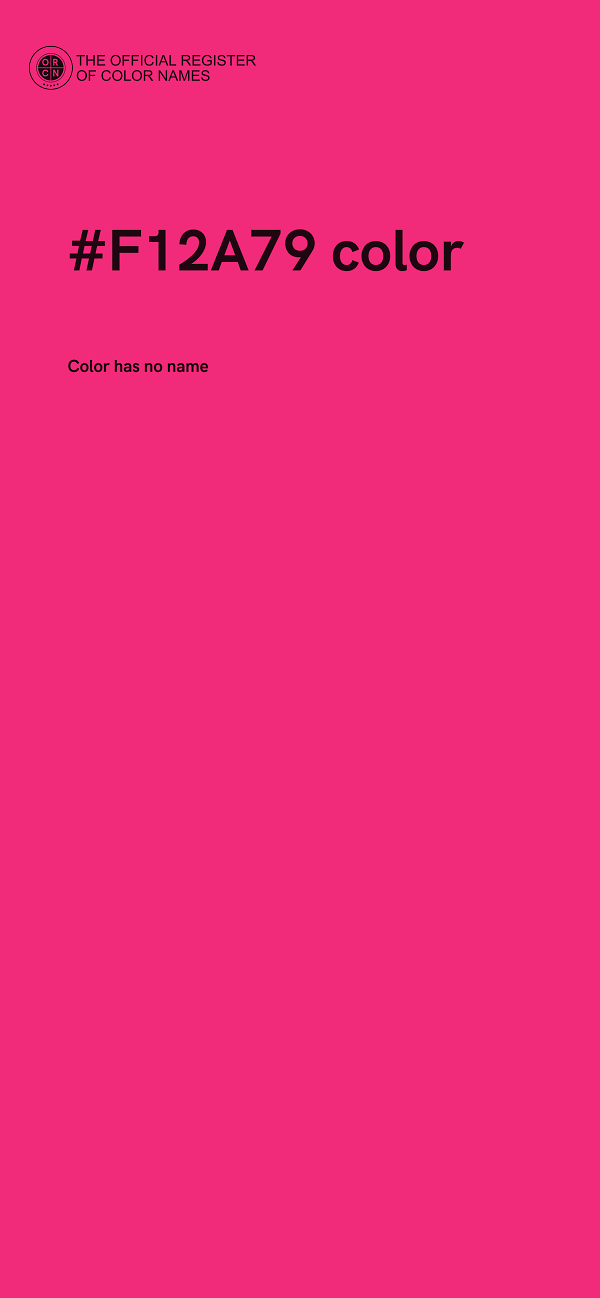 #F12A79 color image
