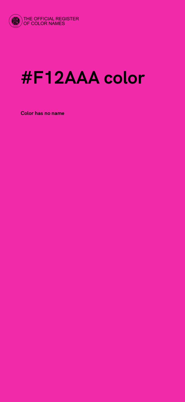 #F12AAA color image