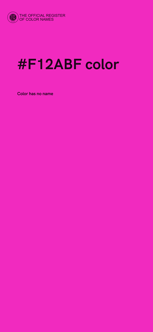 #F12ABF color image