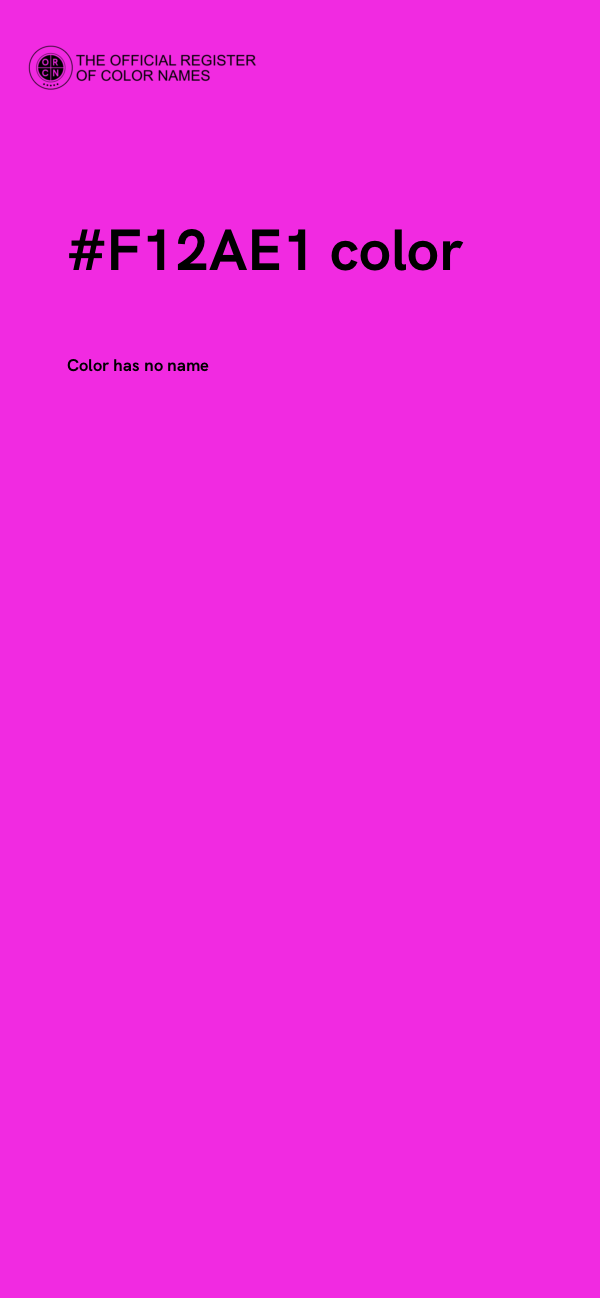 #F12AE1 color image
