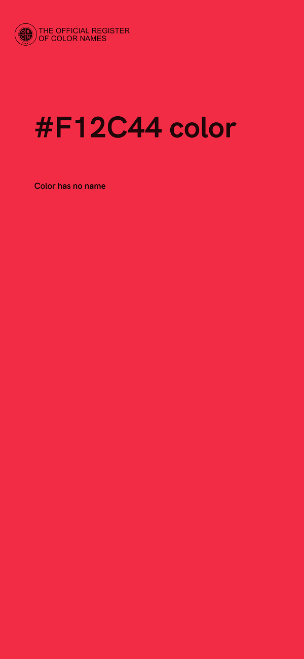 #F12C44 color image