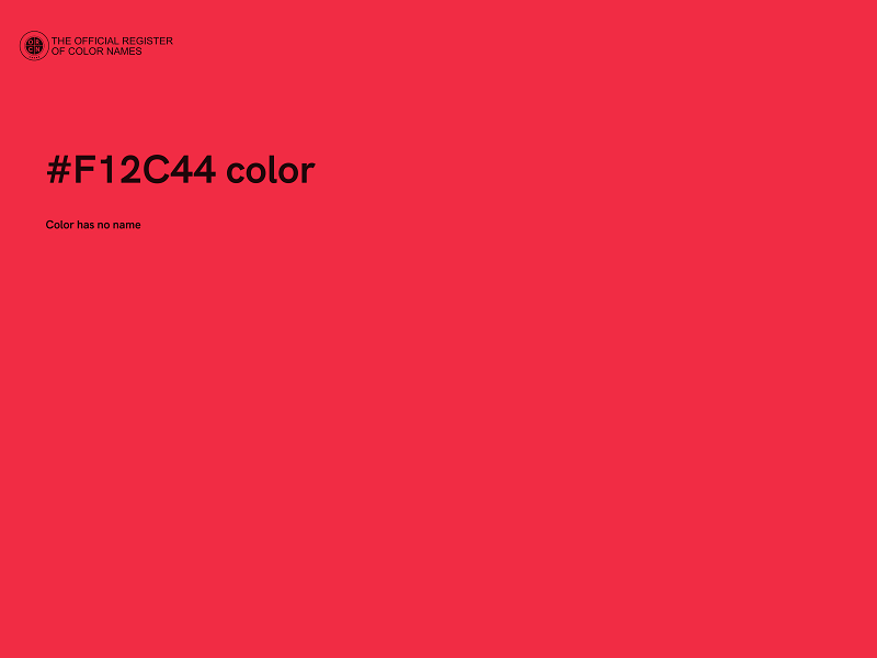 #F12C44 color image