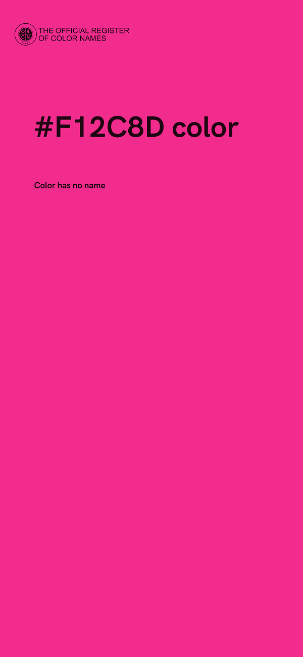 #F12C8D color image